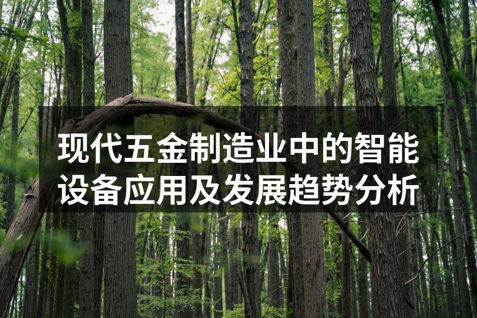 现代五金制造业中的智能设备应用及发展趋势分析
