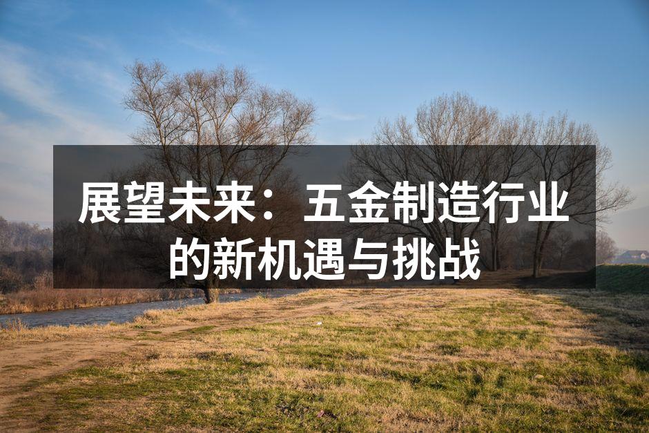 展望未来：五金制造行业的新机遇与挑战